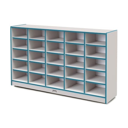 Jonti-Craft Rainbow Accents 25 Tub Mobile Storage, without Tubs, Teal 4025JCWW005